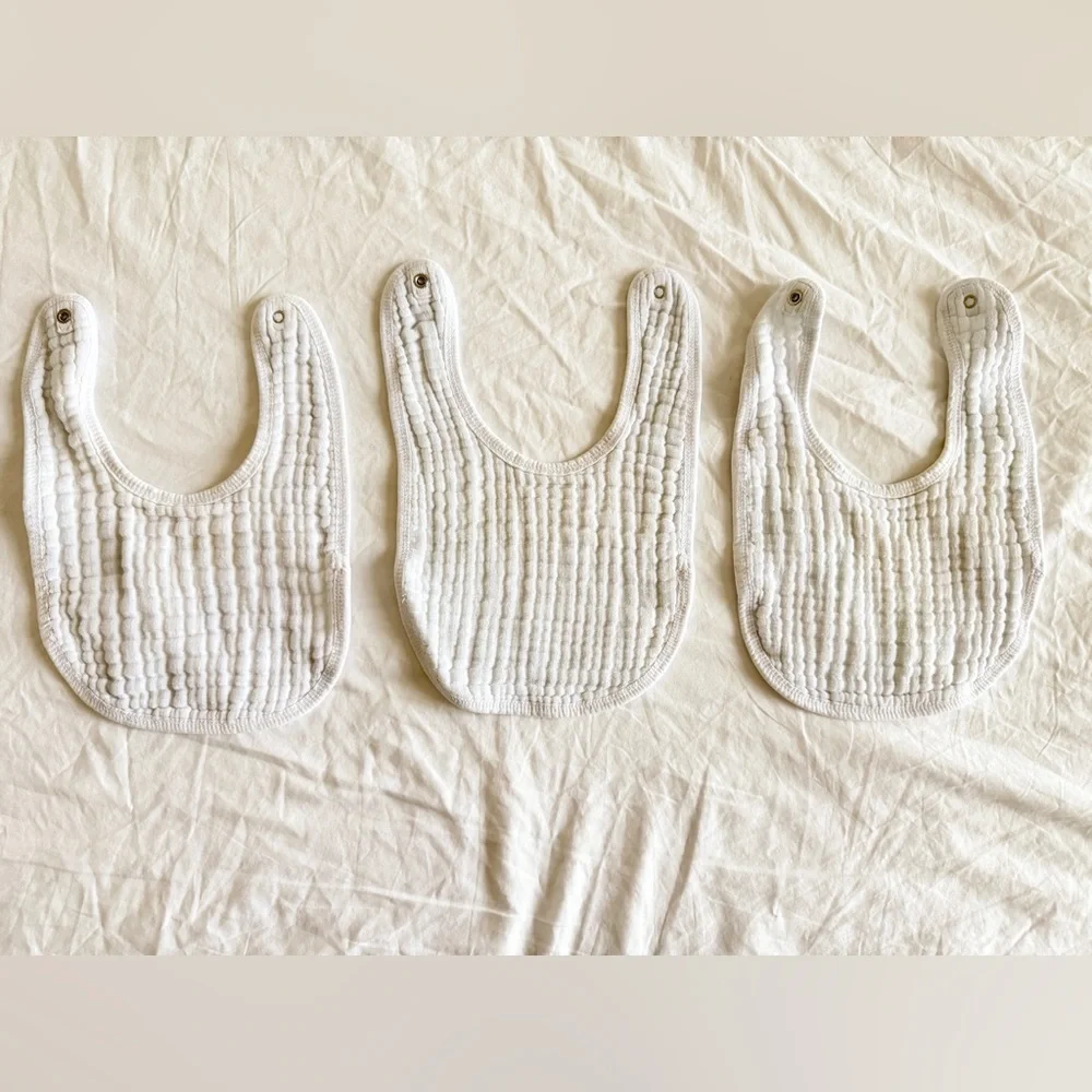 Aden + Anais Baby Bib Muslin, Burp Cloth Infant Toddler Newborn 6 PCS/ 2 Sets